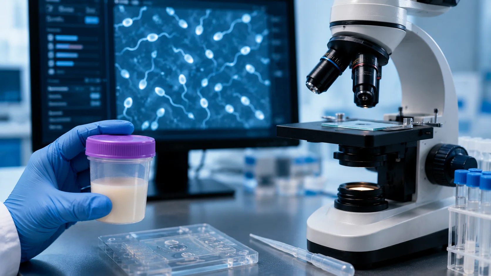 semen analysis in clinical lab